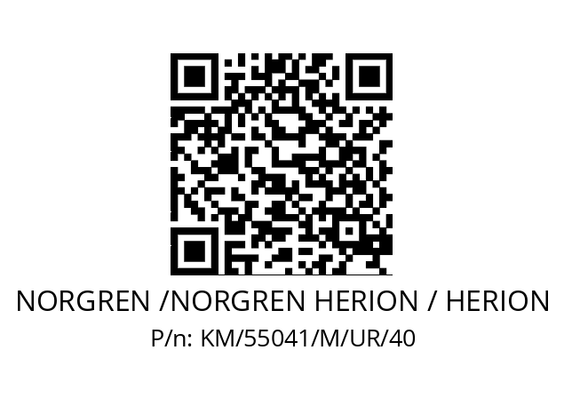   NORGREN /NORGREN HERION / HERION KM/55041/M/UR/40