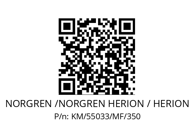   NORGREN /NORGREN HERION / HERION KM/55033/MF/350