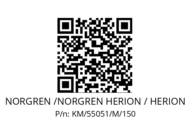   NORGREN /NORGREN HERION / HERION KM/55051/M/150