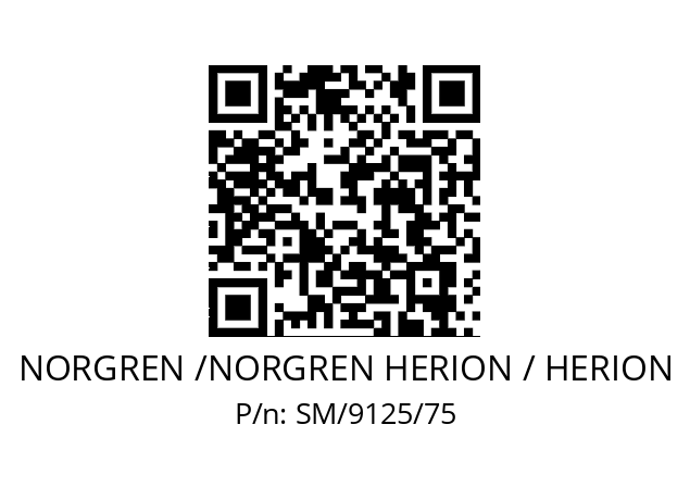   NORGREN /NORGREN HERION / HERION SM/9125/75