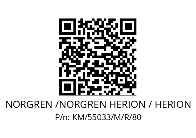   NORGREN /NORGREN HERION / HERION KM/55033/M/R/80