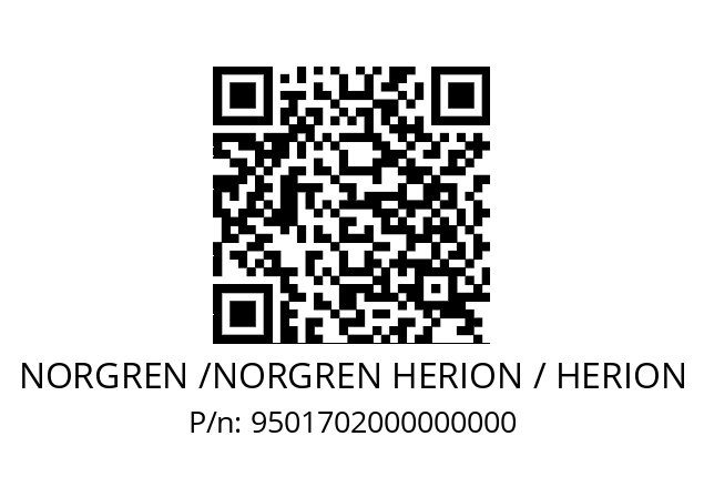   NORGREN /NORGREN HERION / HERION 9501702000000000