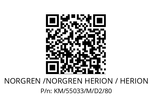   NORGREN /NORGREN HERION / HERION KM/55033/M/D2/80