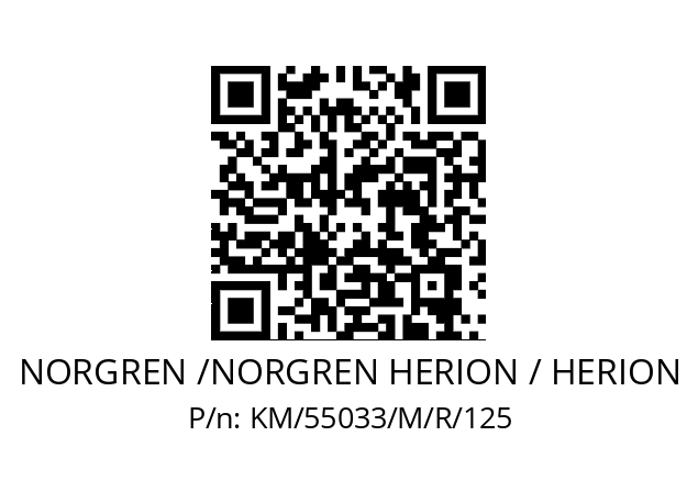   NORGREN /NORGREN HERION / HERION KM/55033/M/R/125