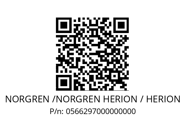   NORGREN /NORGREN HERION / HERION 0566297000000000