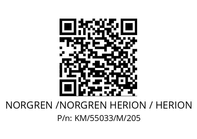   NORGREN /NORGREN HERION / HERION KM/55033/M/205