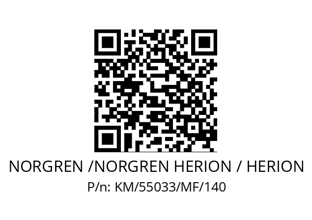   NORGREN /NORGREN HERION / HERION KM/55033/MF/140