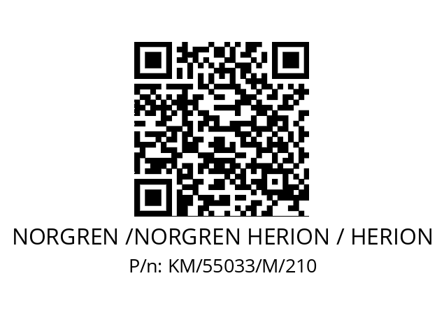   NORGREN /NORGREN HERION / HERION KM/55033/M/210