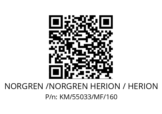   NORGREN /NORGREN HERION / HERION KM/55033/MF/160