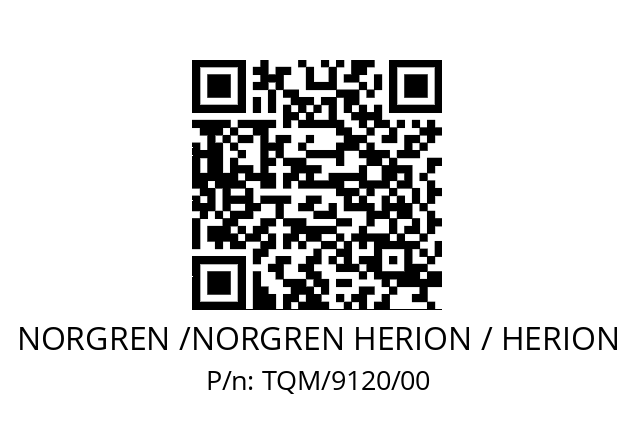   NORGREN /NORGREN HERION / HERION TQM/9120/00