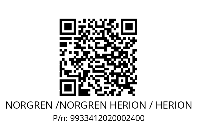   NORGREN /NORGREN HERION / HERION 9933412020002400