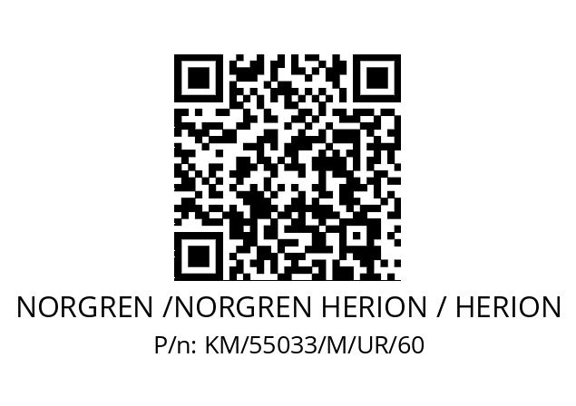   NORGREN /NORGREN HERION / HERION KM/55033/M/UR/60