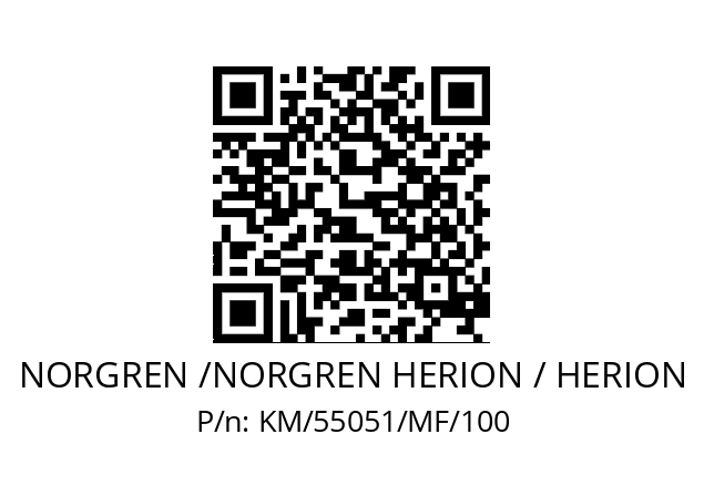   NORGREN /NORGREN HERION / HERION KM/55051/MF/100