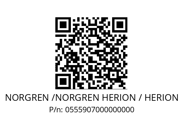   NORGREN /NORGREN HERION / HERION 0555907000000000