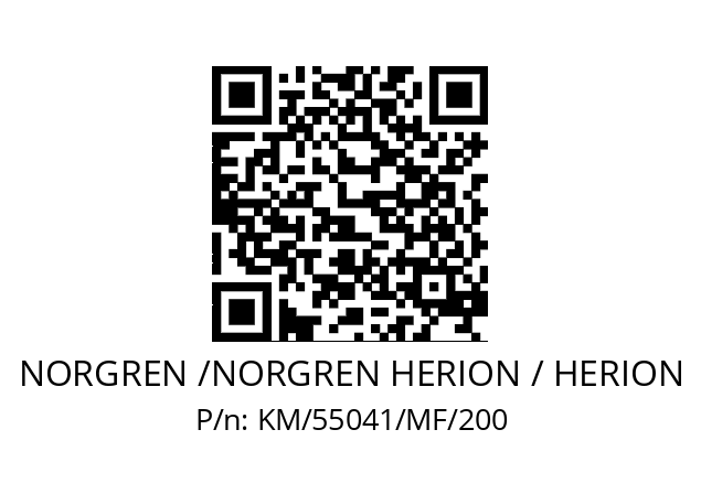   NORGREN /NORGREN HERION / HERION KM/55041/MF/200