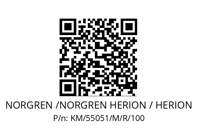   NORGREN /NORGREN HERION / HERION KM/55051/M/R/100