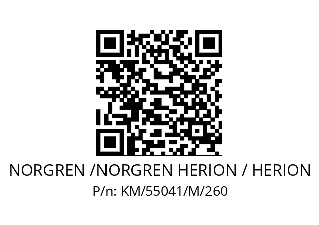   NORGREN /NORGREN HERION / HERION KM/55041/M/260