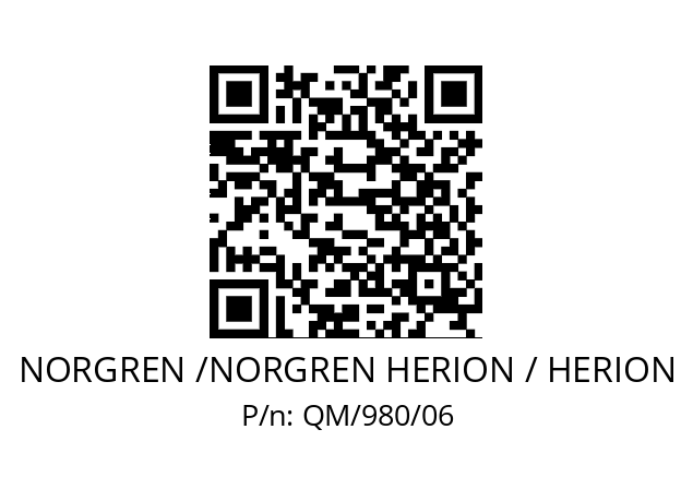   NORGREN /NORGREN HERION / HERION QM/980/06