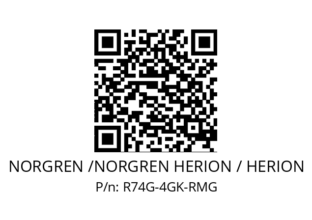 Pressure regulator  NORGREN /NORGREN HERION / HERION R74G-4GK-RMG