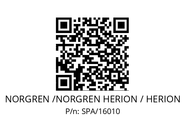   NORGREN /NORGREN HERION / HERION SPA/16010