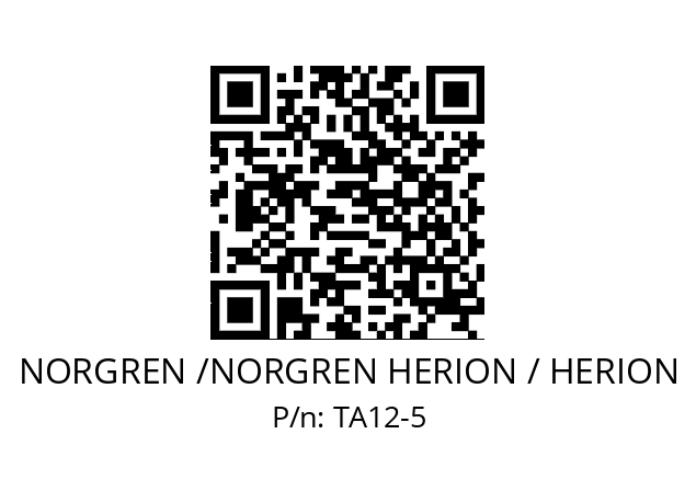   NORGREN /NORGREN HERION / HERION TA12-5