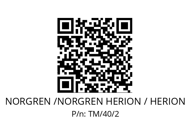   NORGREN /NORGREN HERION / HERION TM/40/2