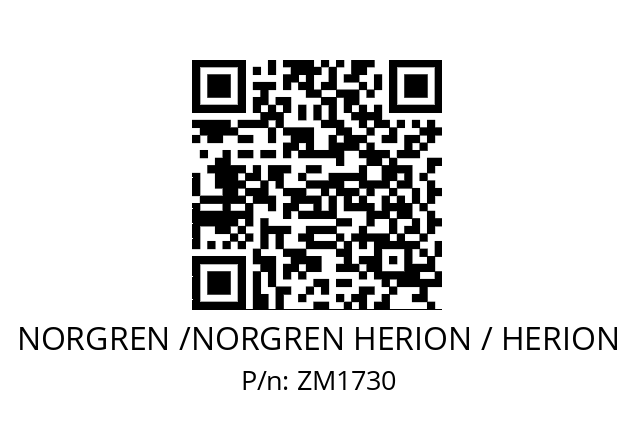   NORGREN /NORGREN HERION / HERION ZM1730