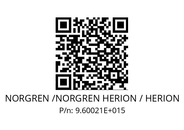   NORGREN /NORGREN HERION / HERION 9.60021E+015