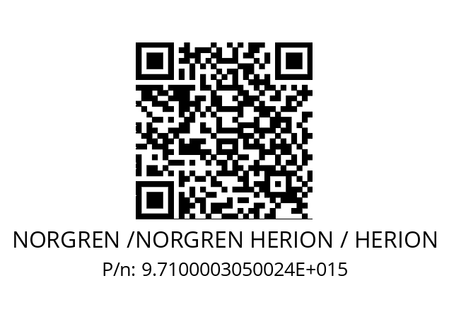   NORGREN /NORGREN HERION / HERION 9.7100003050024E+015