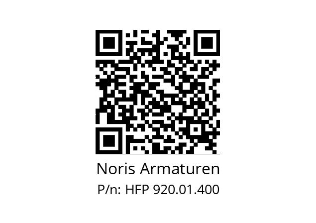   Noris Armaturen HFP 920.01.400