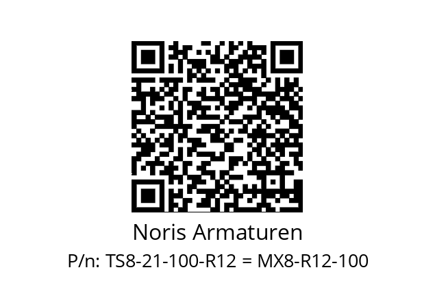   Noris Armaturen TS8-21-100-R12 = MX8-R12-100