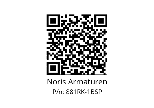   Noris Armaturen 881RK-1BSP