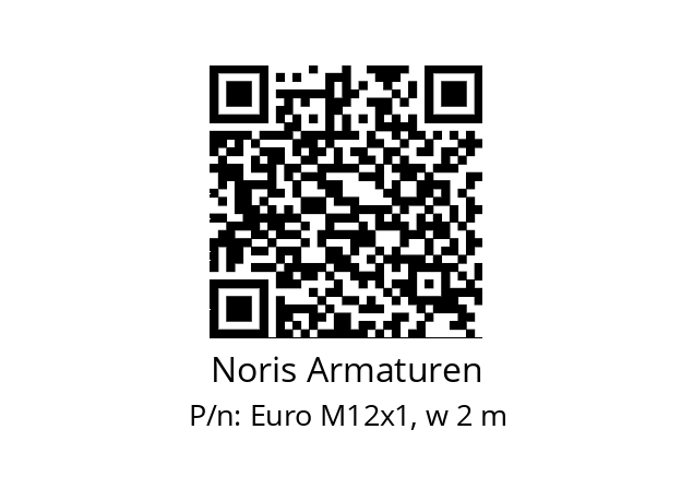   Noris Armaturen Euro M12x1, w 2 m