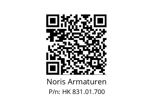   Noris Armaturen HK 831.01.700