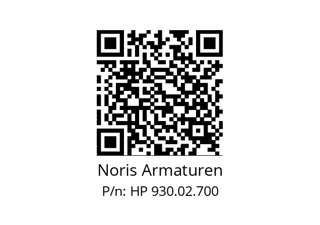   Noris Armaturen HP 930.02.700