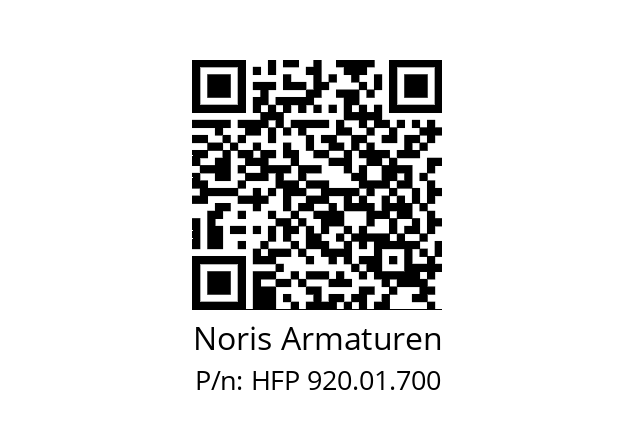   Noris Armaturen HFP 920.01.700