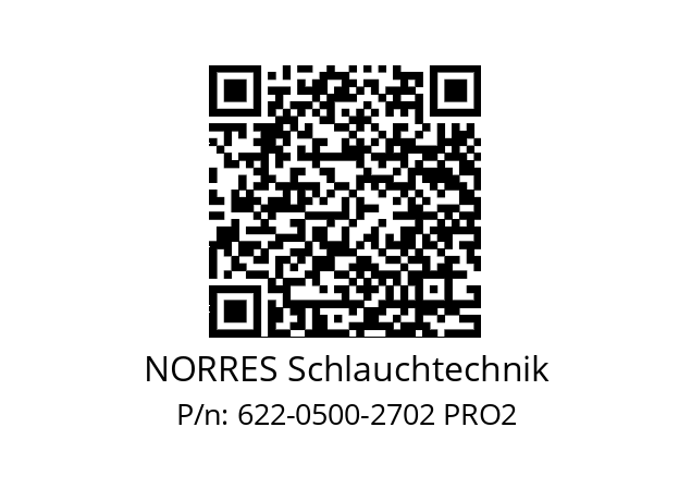  AIR Pre-PUR 622 NORRES Schlauchtechnik 622-0500-2702 PRO2