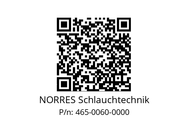   NORRES Schlauchtechnik 465-0060-0000