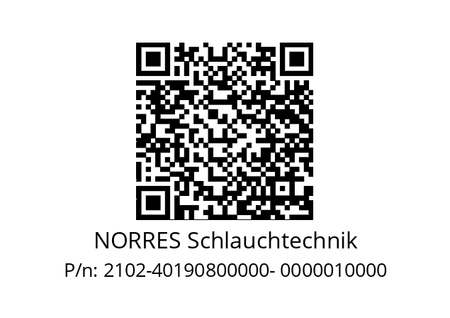   NORRES Schlauchtechnik 2102-40190800000- 0000010000