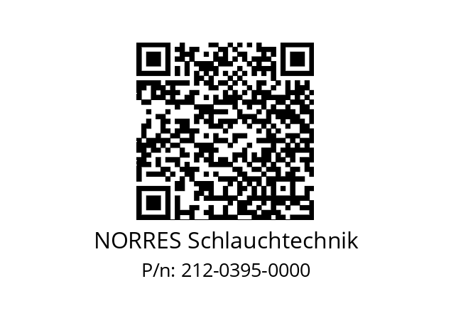   NORRES Schlauchtechnik 212-0395-0000