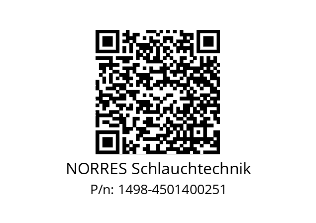   NORRES Schlauchtechnik 1498-4501400251