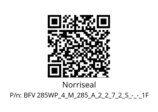   Norriseal BFV 285WP_4_M_285_A_2_2_7_2_S_-_-_1F