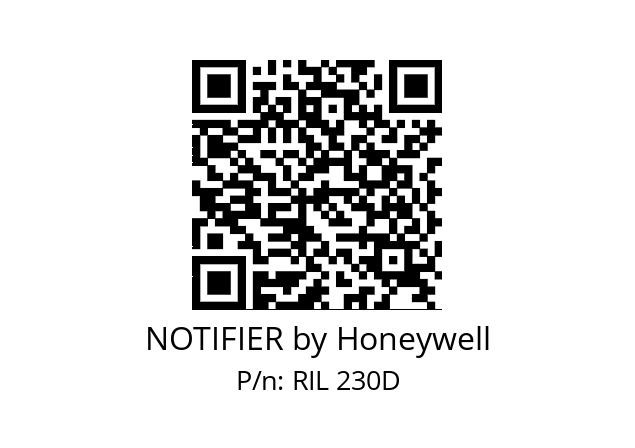   NOTIFIER by Honeywell RIL 230D