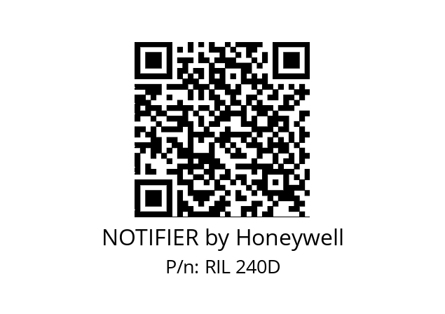   NOTIFIER by Honeywell RIL 240D