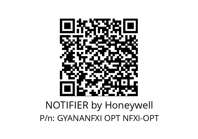   NOTIFIER by Honeywell GYANANFXI OPT NFXI-OPT