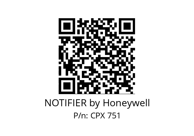   NOTIFIER by Honeywell CPX 751