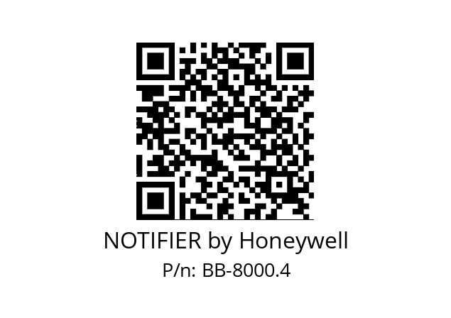   NOTIFIER by Honeywell BB-8000.4