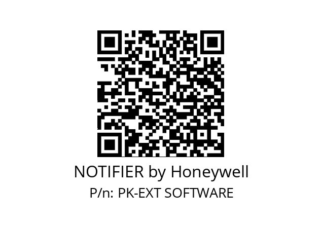   NOTIFIER by Honeywell PK-EXT SOFTWARE