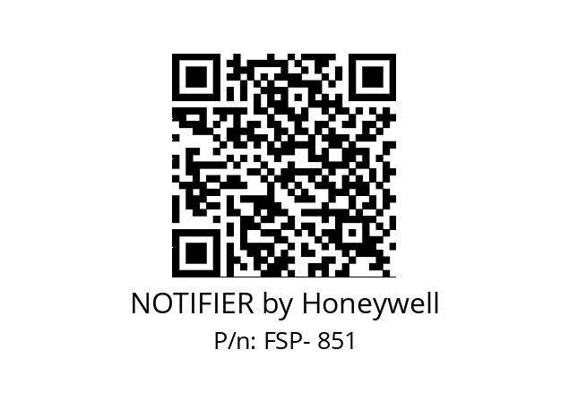   NOTIFIER by Honeywell FSP- 851