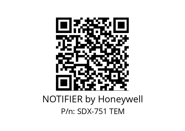   NOTIFIER by Honeywell SDX-751 TEM